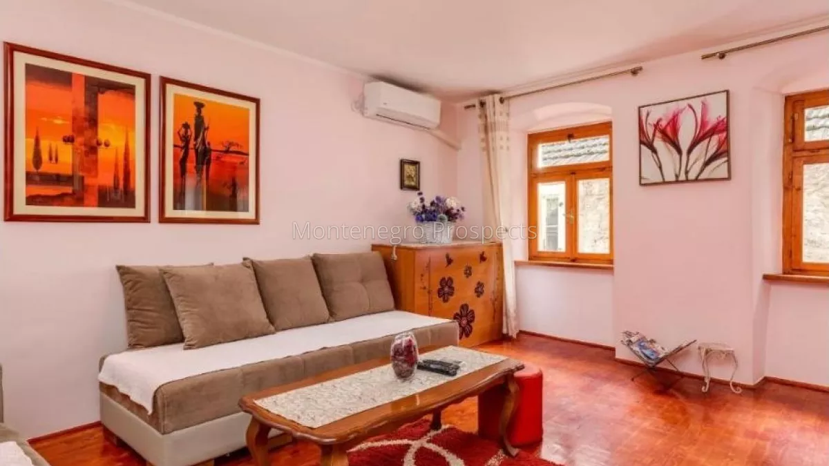 Spacious one bedroom apartment with a balcony kotor old town 13546 3