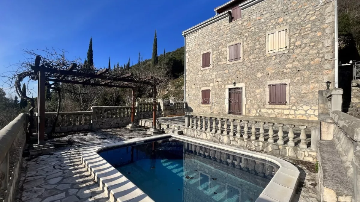 Beautiful stone house with a pool in glavaticici bigova 13553 14