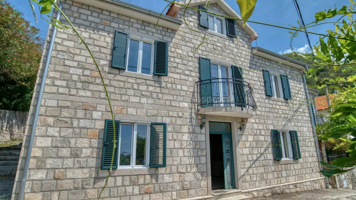 Stone villa on the first line to the sea in lepetani tivat 13822 65