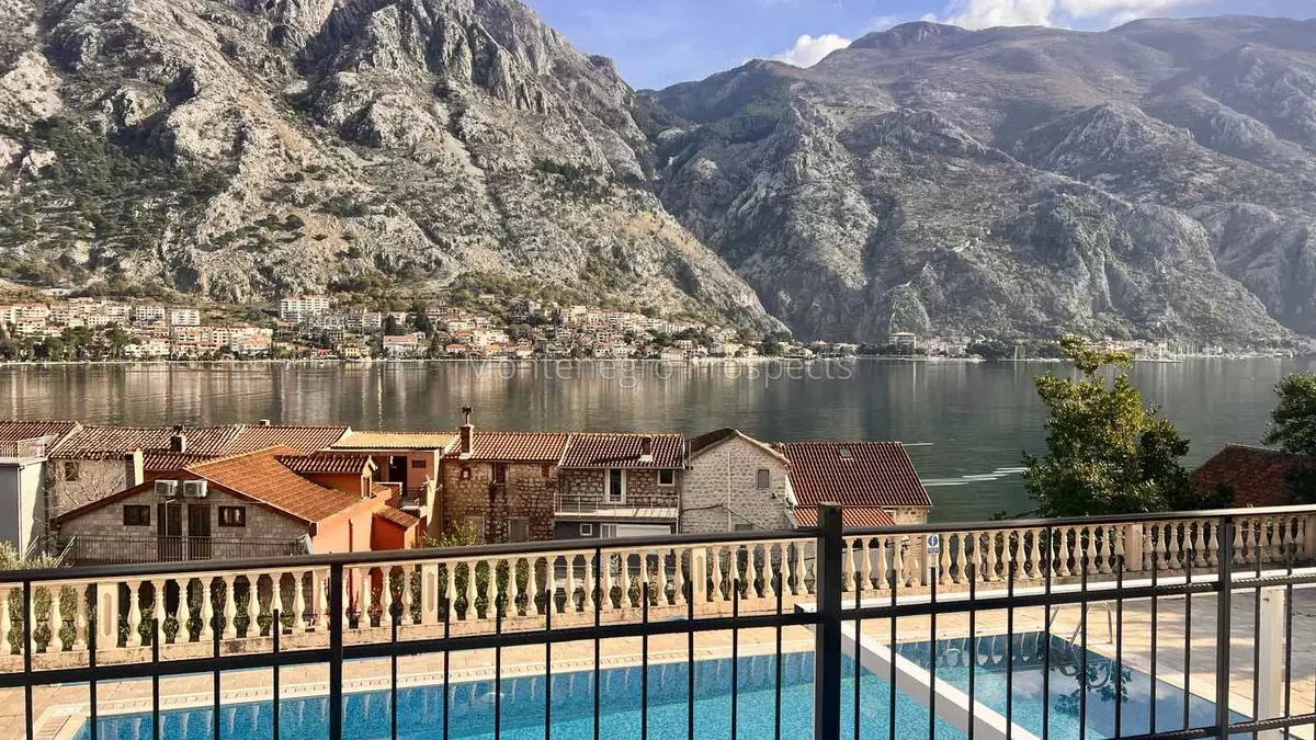 Two bedroom apartment with undisturbed sea views kotor bay 13800