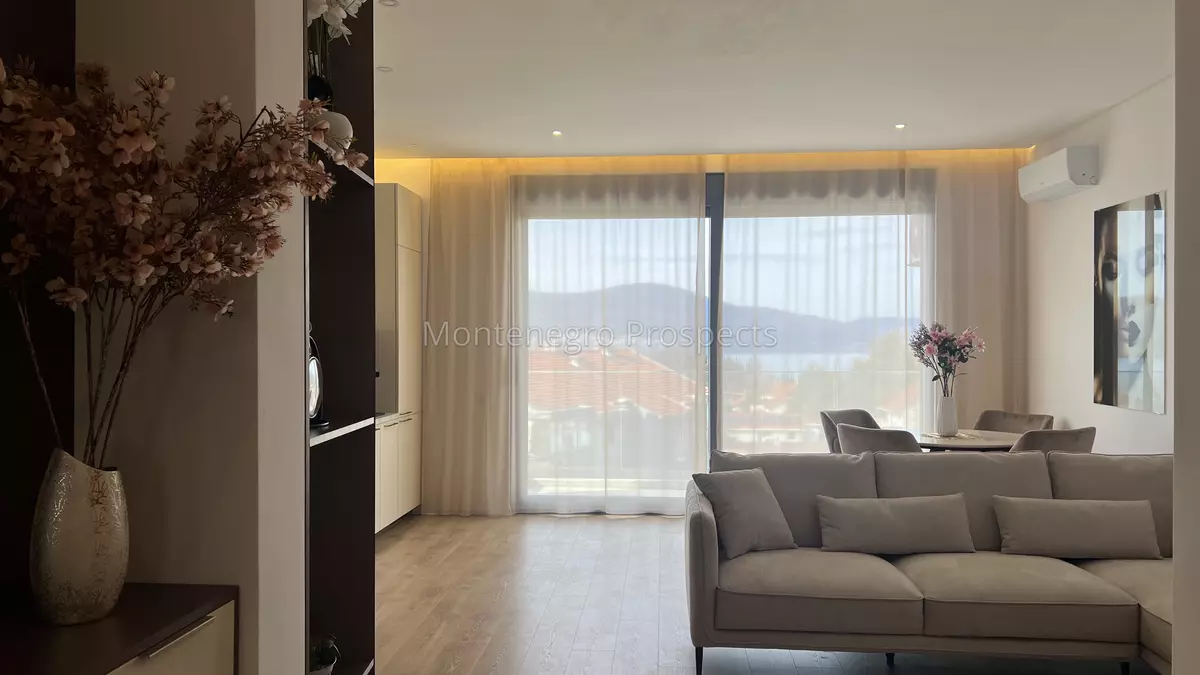 Modern two bedroom apartment with sea views in tivat 13850 10