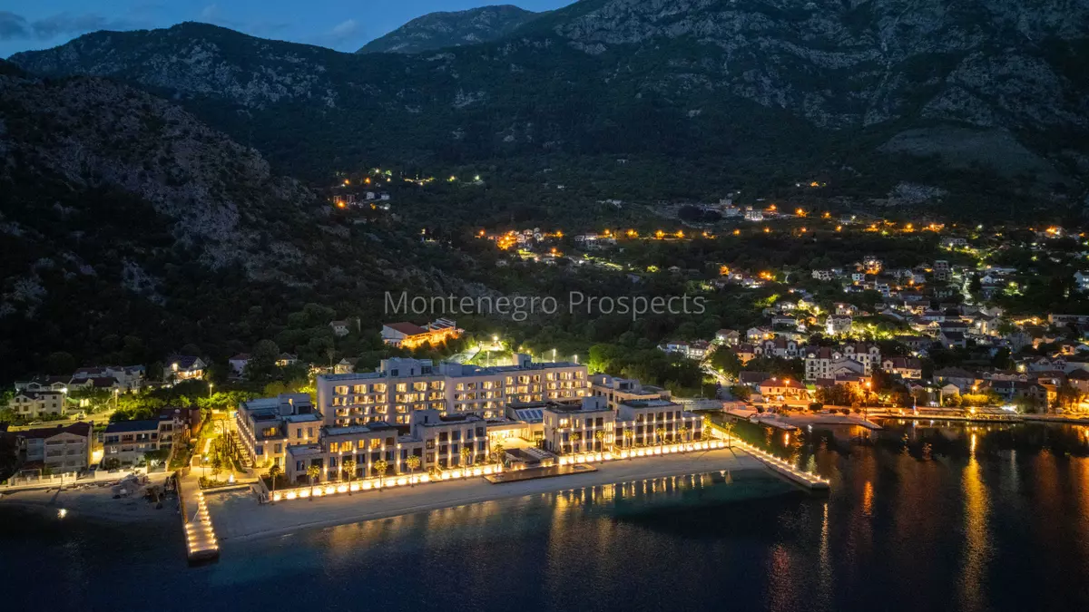 Aerial movenpick hotel residences teuta kotor bay 2