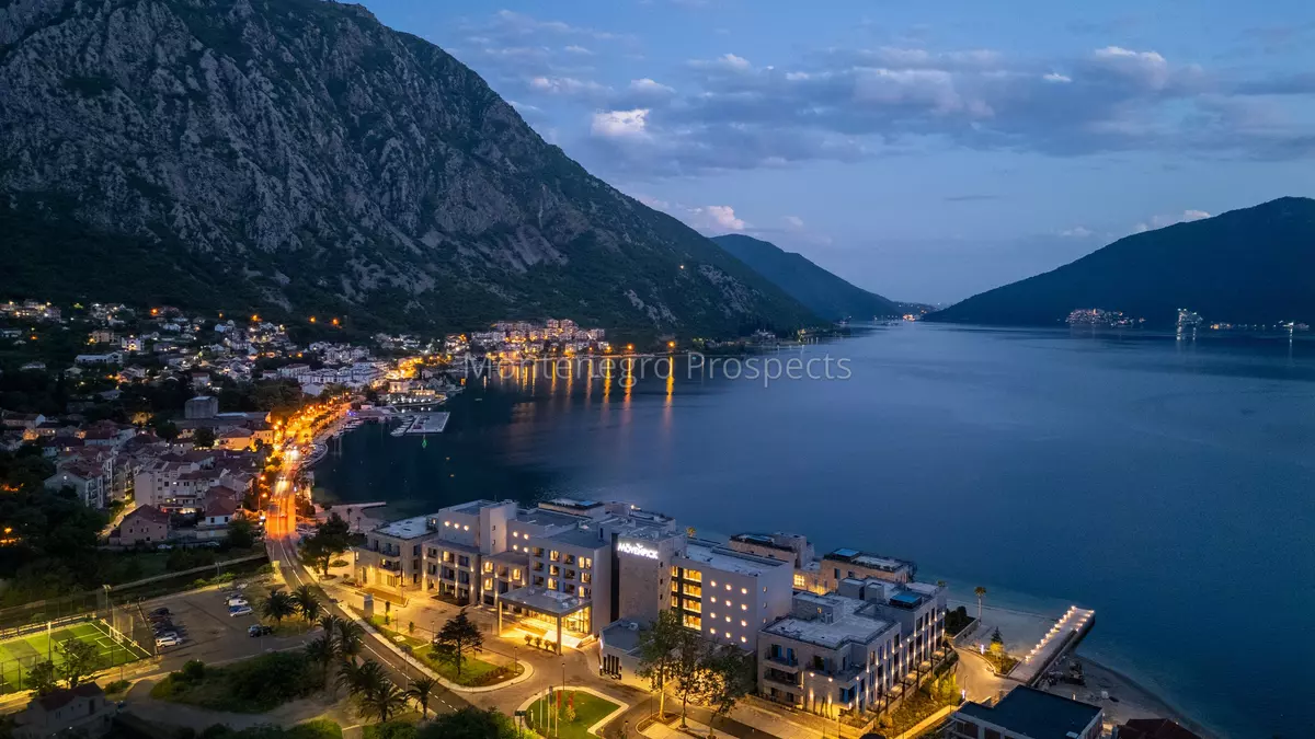 Aerial movenpick hotel residences teuta kotor bay 3