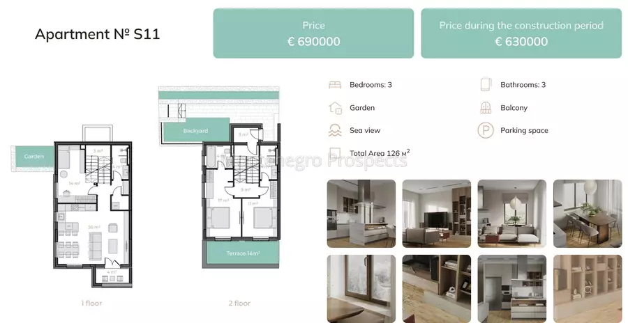 Apartment 11 bigova residence 14158