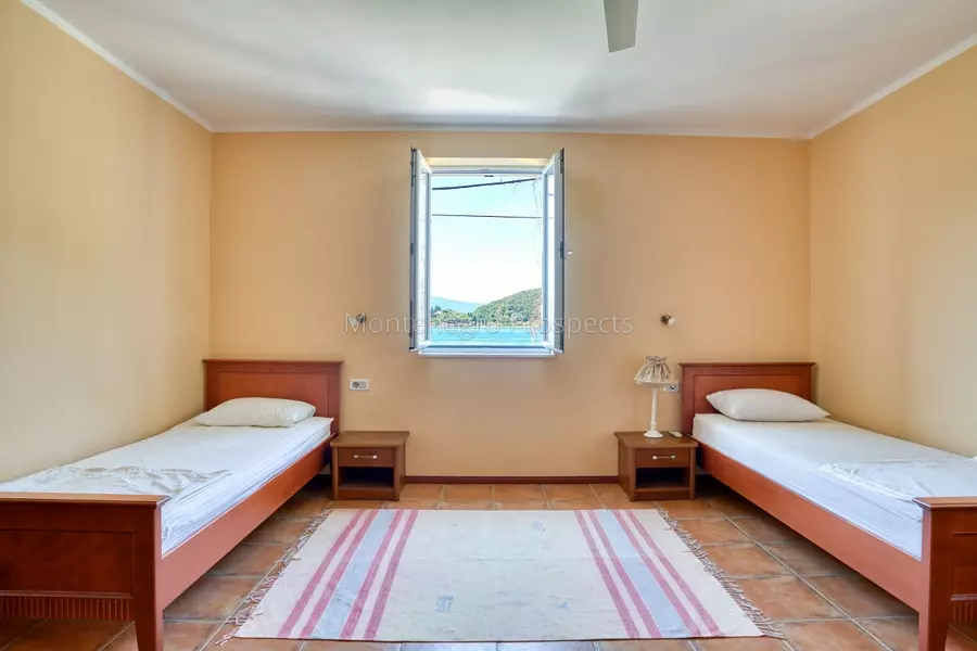 Stone villa on the first line to the sea in lepetani tivat 13822 12