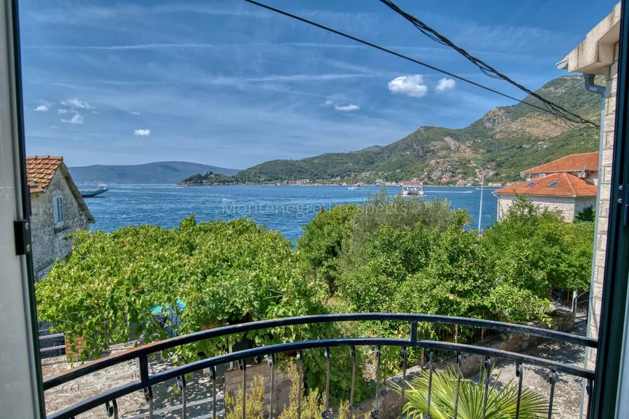 Stone villa on the first line to the sea in lepetani tivat 13822 40