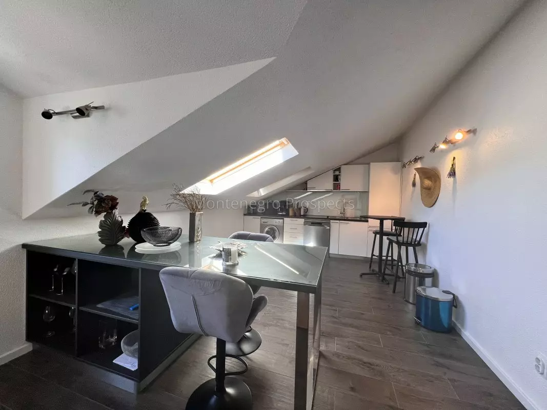 Two bedroom top floor apartment only 100 meters from the sea front in kotor bay 14085 13