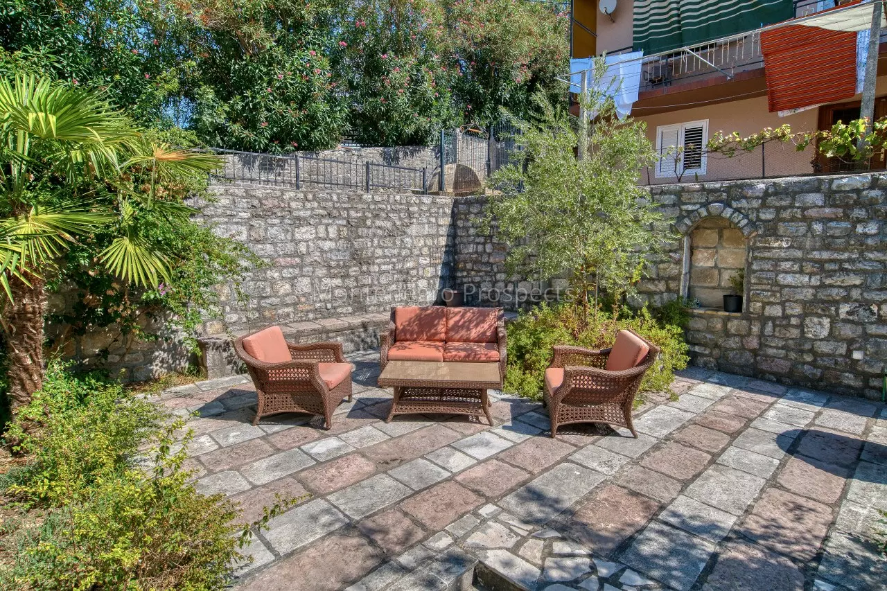 Stone villa on the first line to the sea in lepetani tivat 13822 20