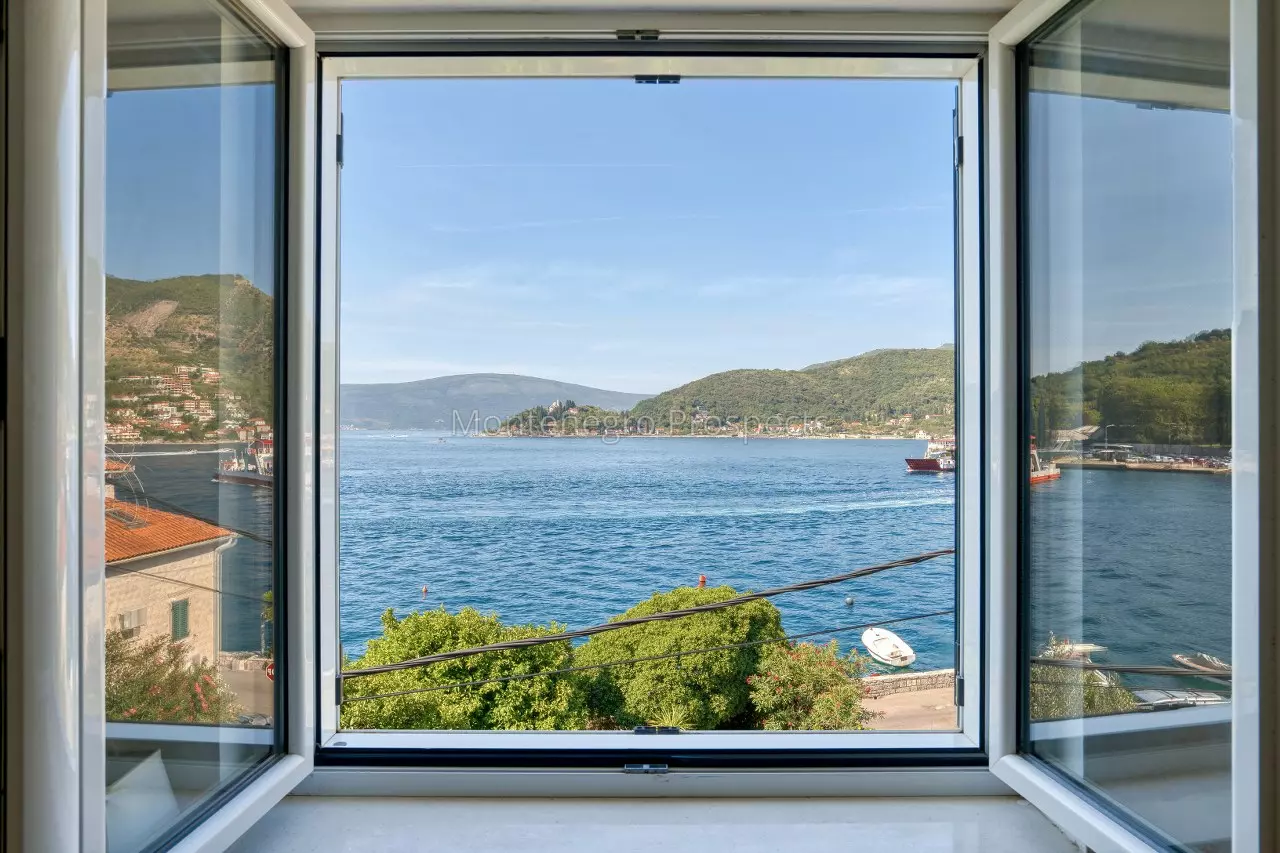 Stone villa on the first line to the sea in lepetani tivat 13822 3