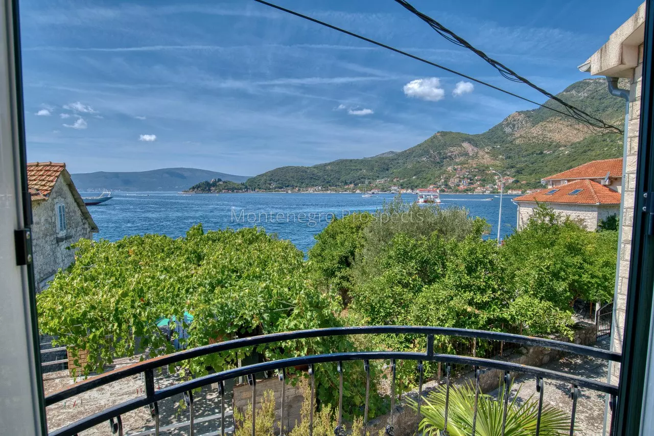 Stone villa on the first line to the sea in lepetani tivat 13822 40