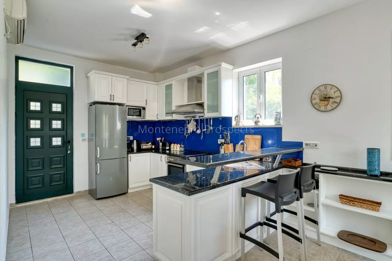 Stone villa on the first line to the sea in lepetani tivat 13822 47