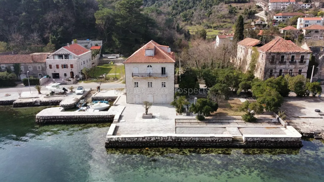 Stunning waterfront stone house ideal for a hotel in prcanj kotor bay 13569 19