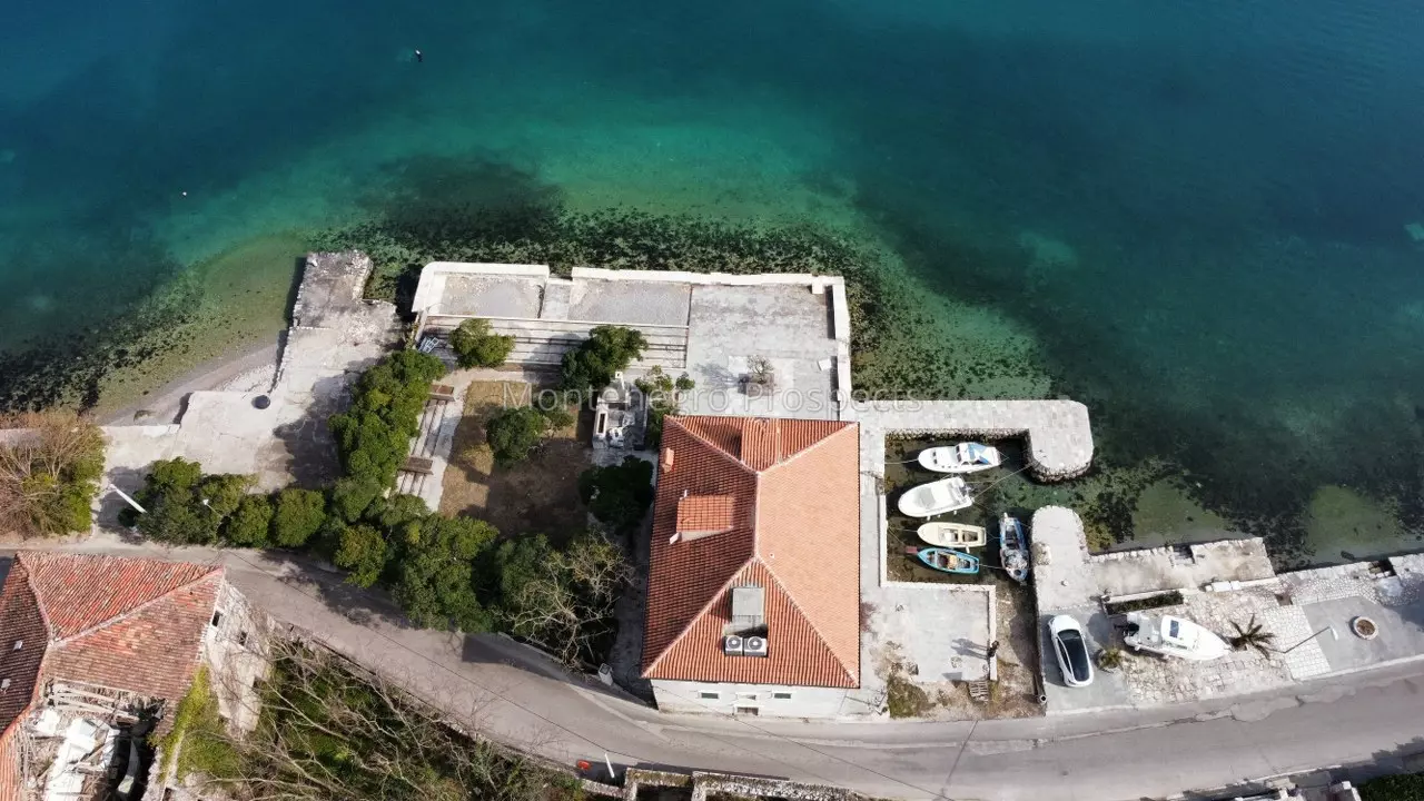 Stunning waterfront stone house ideal for a hotel in prcanj kotor bay 13569 26