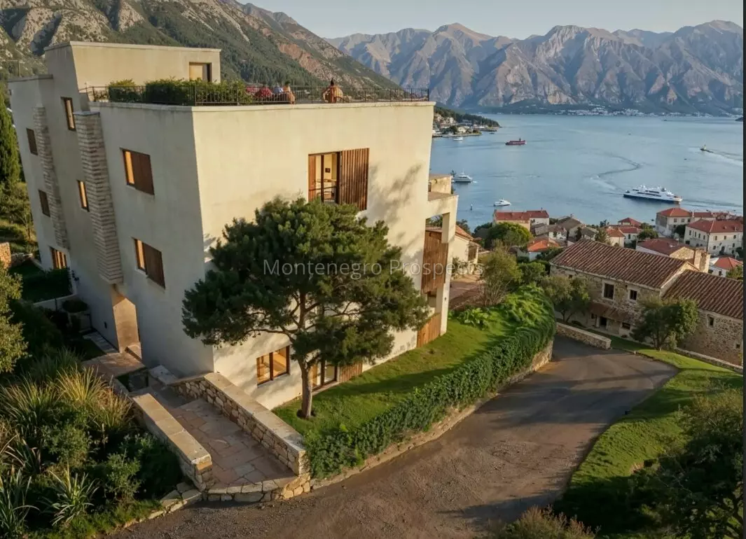 New apartments with sea views in dobrota kotor bay 1