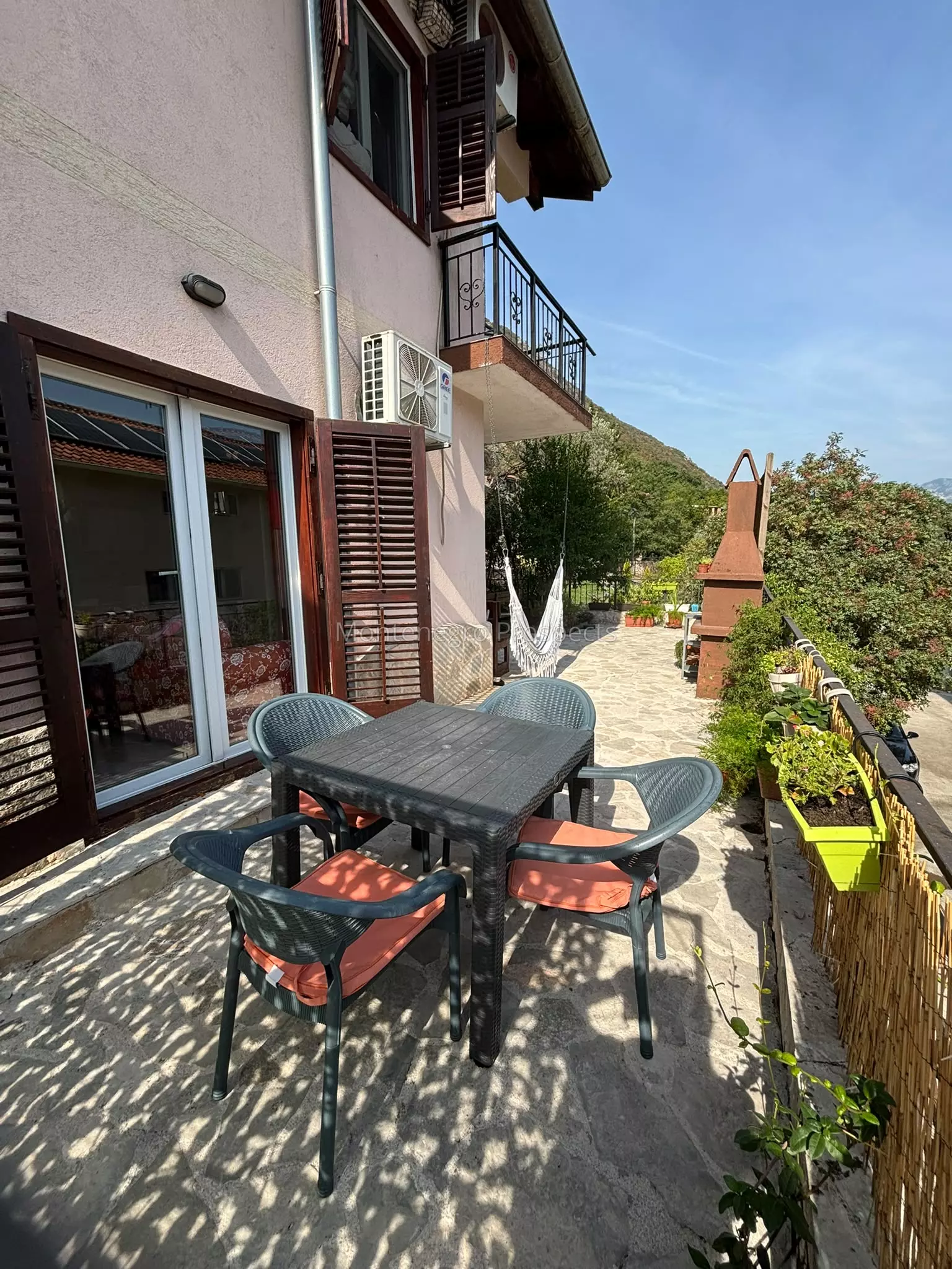 Two bedroom town house with nice garden in prcanj kotor bay 13858 13