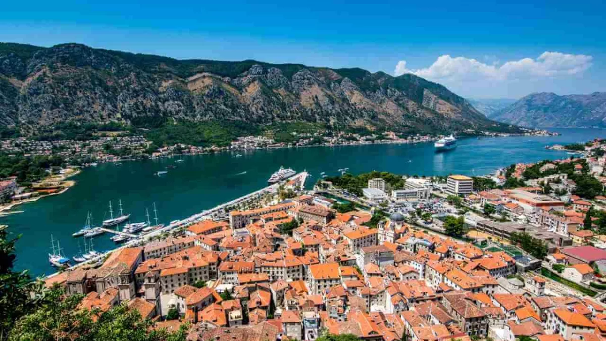 Montenegro seaside town sea