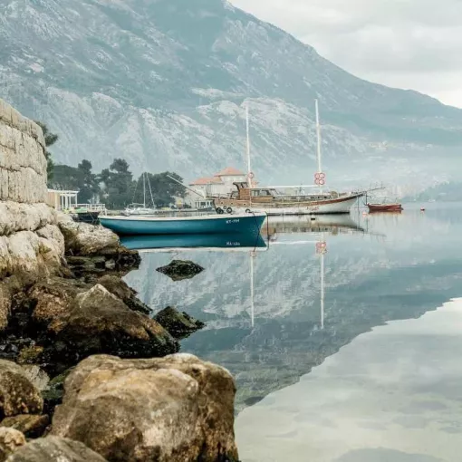 Adriatic sea mountains yachts dobrota montenegro