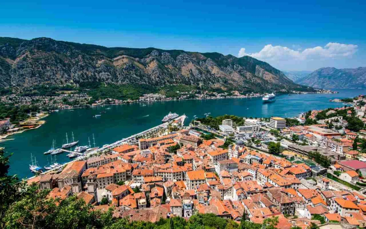 Montenegro seaside town sea