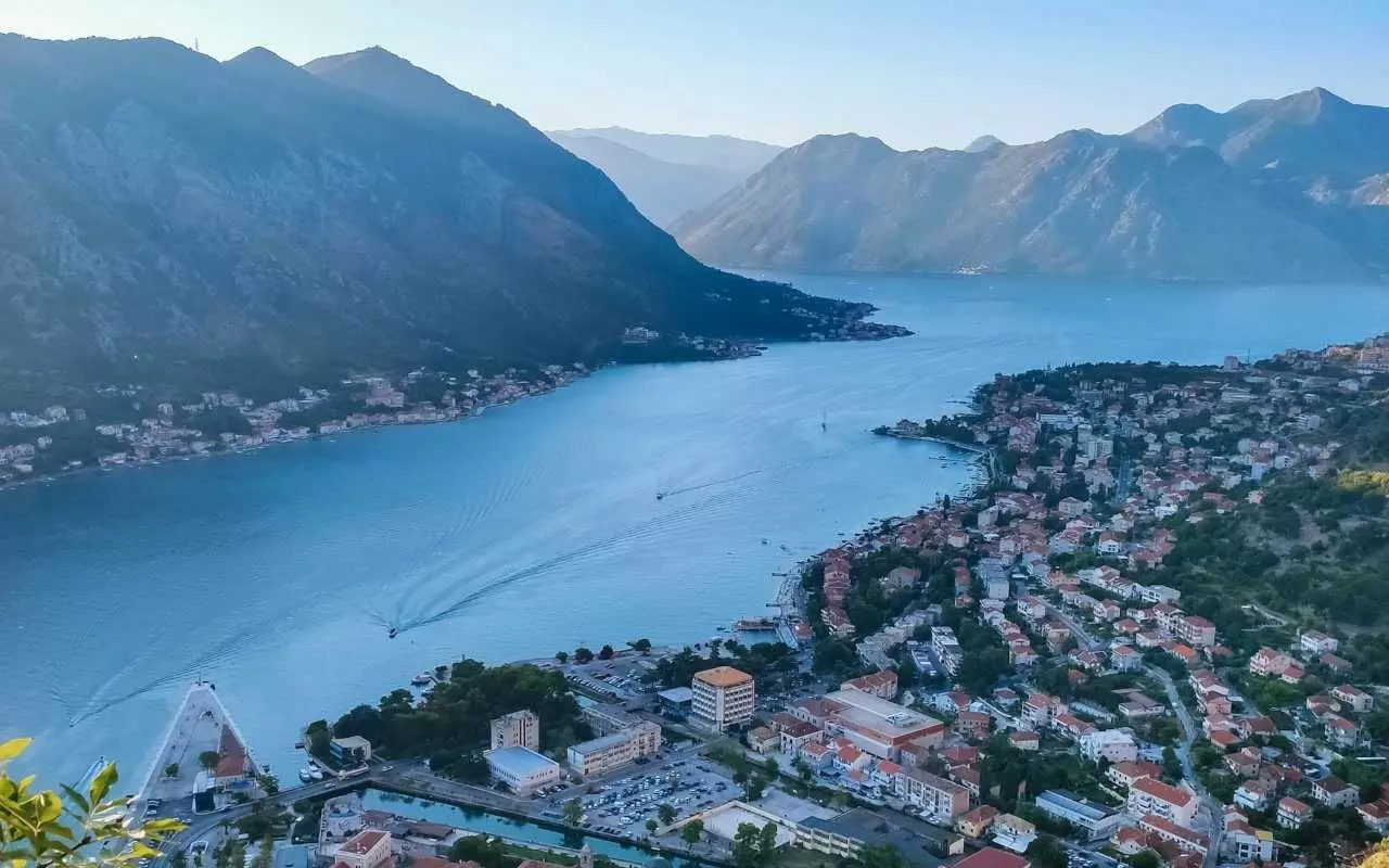 Montenegro kotor sea mountains buildings